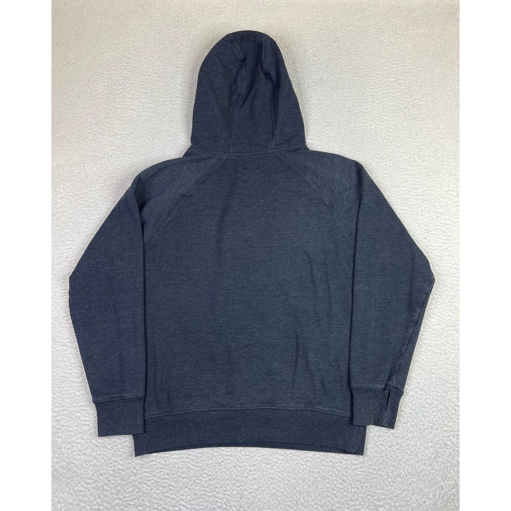 Volcom Hoodie Mens Large Blue Classic Fit Fleece Henley Pullover Sweatshirt - Picture 2 of 13
